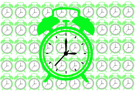 Vector of clock patternのイラスト素材
