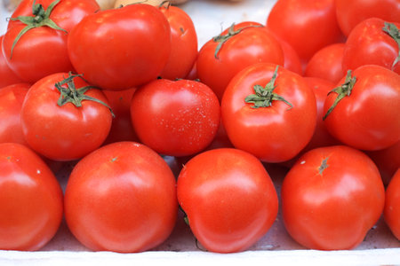tomatoes in Hong kong marketのeditorial素材