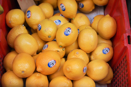 Lemon in Hongkong marketのeditorial素材