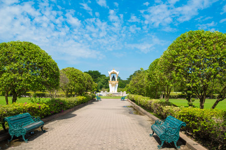 NAKORNPRATHOM,THAILAND-NOVEMBER 30:View of Ganesh memorial at Sanam Chandra Palace on November 30,2015 in Nakornprathom,Thailandのeditorial素材