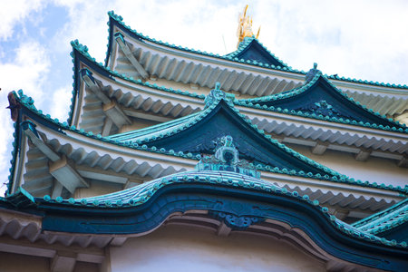 Nagoya castle in autumn season at Nagoya,Japanのeditorial素材