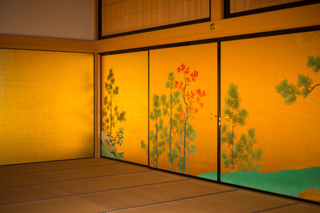 NAGOYA, JAPAN - NOVEMBER 14, 2018 : Picture in Honmaru Palace of Nagoya Castle at Nagoya, Japanのeditorial素材