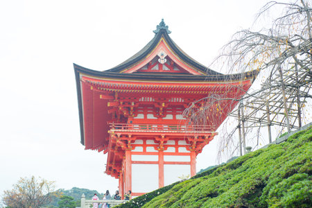Kyoto, Japan - November 12, 2018: Kiyomizu-dera Temple Gate in Kyoto, Japanのeditorial素材
