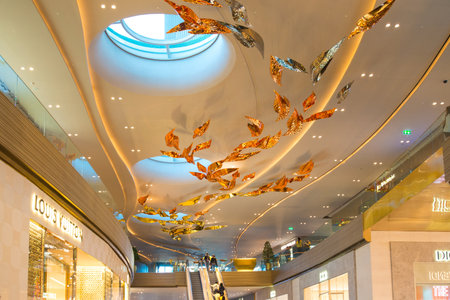 BANGKOK, THAILAND - 27 JUL 2019:The Iconluxe on the river Icon Siam is a new shopping center and a landmark in Bangkok,Thailandのeditorial素材