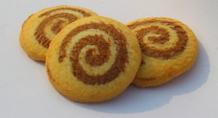 spiral cookiesの写真素材