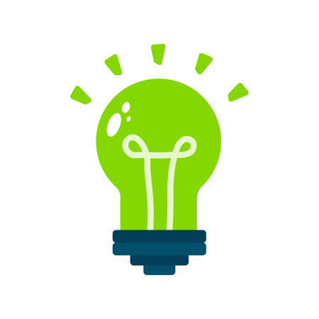 Light bulb with sparkle rays shine. Yellow Light bulb and check mark icon. Idea lamp with Approved icon. Idea sign thinking solution concept quick tip icon. glass LightBulb line icon.のイラスト素材