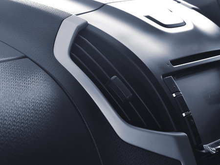 close up air conditioner in car