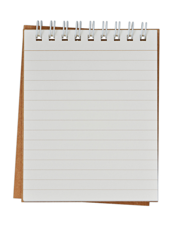 notebook on a white backgroundの写真素材