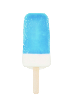 water ice stick isolated on white backgroundの写真素材