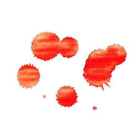 watercolor stain on white backgroundの写真素材