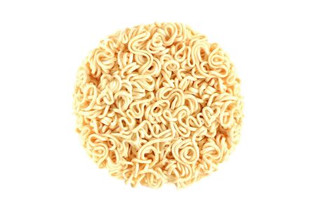 instant noodle isolated on white backgroundの写真素材