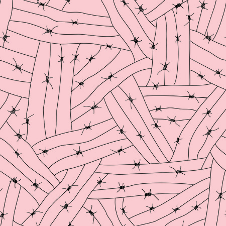 Barbed seamless patternのイラスト素材