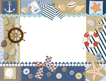Baby photo frame. Vectorのイラスト素材