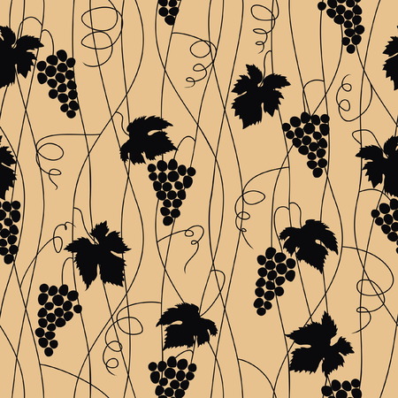 Grape seamless patternのイラスト素材