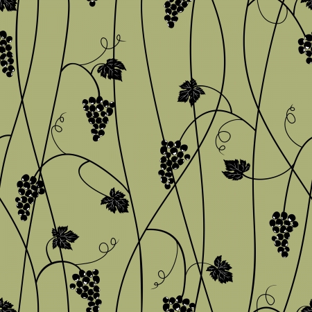 Grape seamless patternのイラスト素材