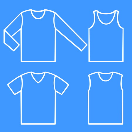 Set of the shirtsのイラスト素材