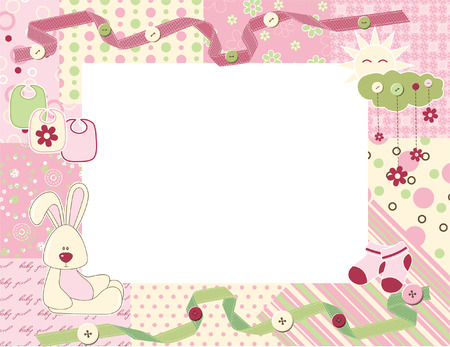 Child photo framework. Vectorのイラスト素材
