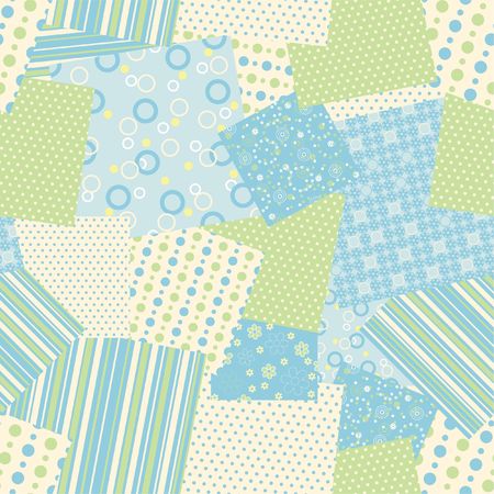 Patch seamless patternの写真素材