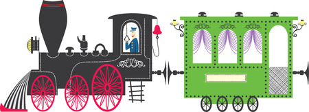 Train. Vector illustrationのイラスト素材