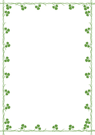 Clover frameのイラスト素材