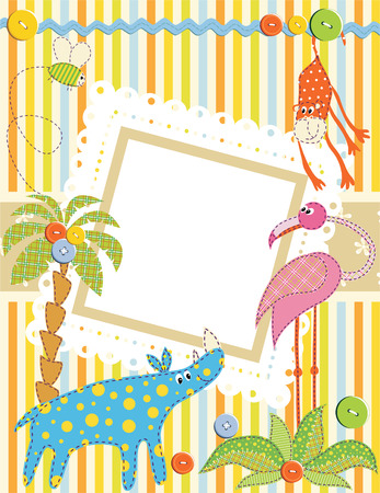 Baby frame or card. Vectorのイラスト素材