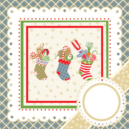 Christmas frameのイラスト素材