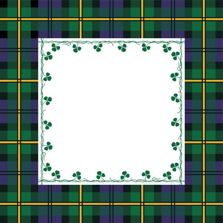 Tartan frameのイラスト素材