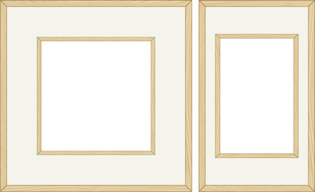 Wooden frames. Vectorのイラスト素材