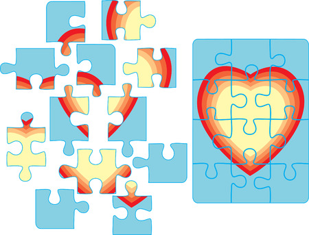 Puzzle background.   illustrationのイラスト素材