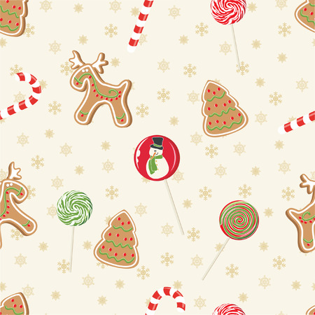 Christmas seamless patternのイラスト素材