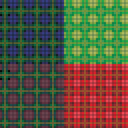 Tartan seamless patternsのイラスト素材