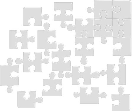 Puzzle pattern (removable pieces). Vector illustrationのイラスト素材