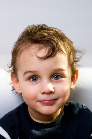 portrait of a  little boyの写真素材