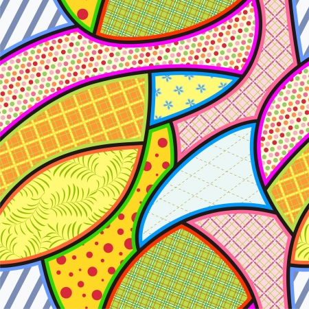 Patchwork seamless pattern のイラスト素材