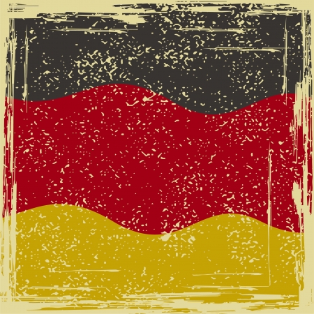 Germany grunge flag. Grunge effect can be cleaned easily. のイラスト素材
