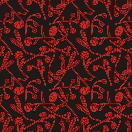 Abstract floral seamless pattern. Vector illustration.のイラスト素材