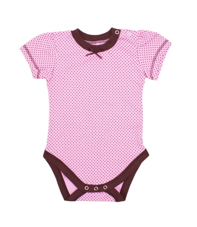 Clothes for the newborn isolated on whiteの写真素材