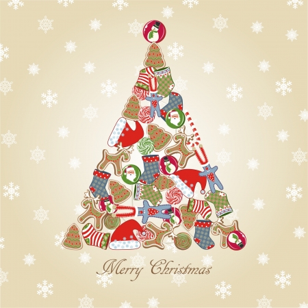 Christmas tree. のイラスト素材