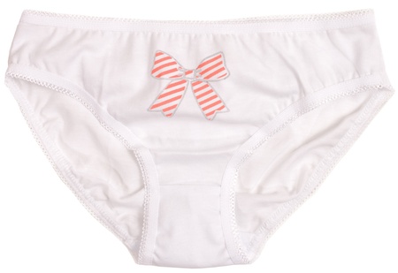 elegant panties isolated on white backgroundの写真素材
