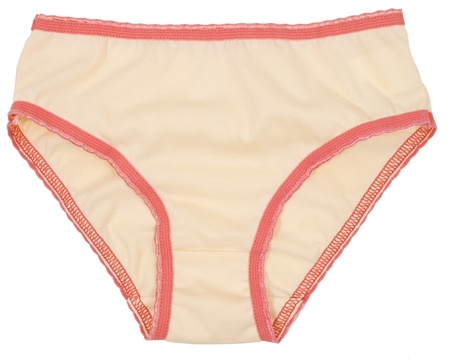 elegant panties isolated on white backgroundの写真素材