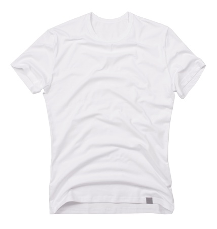 Men's t-shirt isolated on white background.の写真素材