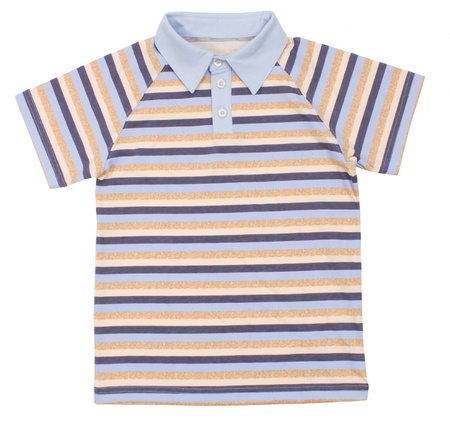 Polo shirt for children isolated white backgroundの写真素材