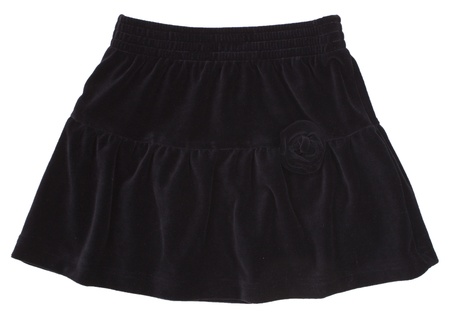 Child or woman's skirt. Isolated on white backgroundの写真素材