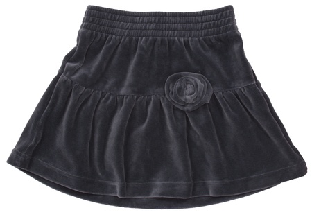 Child or woman's skirt. Isolated on white backgroundの写真素材