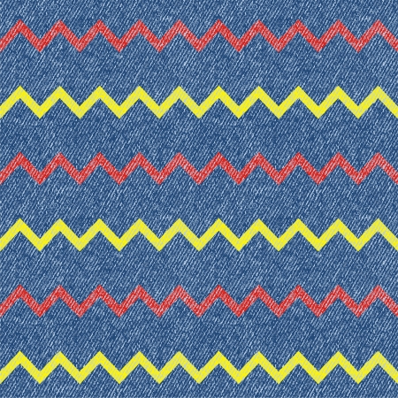 Zig-zag jeans backgroundのイラスト素材