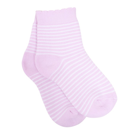 Striped socks isolated on whiteの写真素材