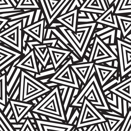 Abstract black and white seamless pattern. illustrationのイラスト素材