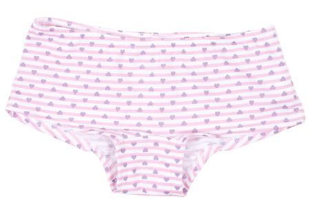 Women's panties isolated on white.の写真素材