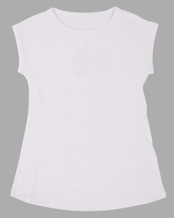 Women's shirt isolated on a gray backgroundの写真素材