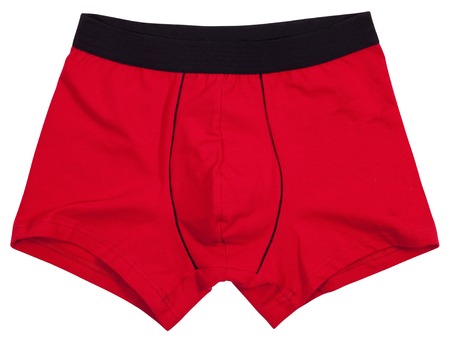 Male underwear isolated on a white background.の写真素材